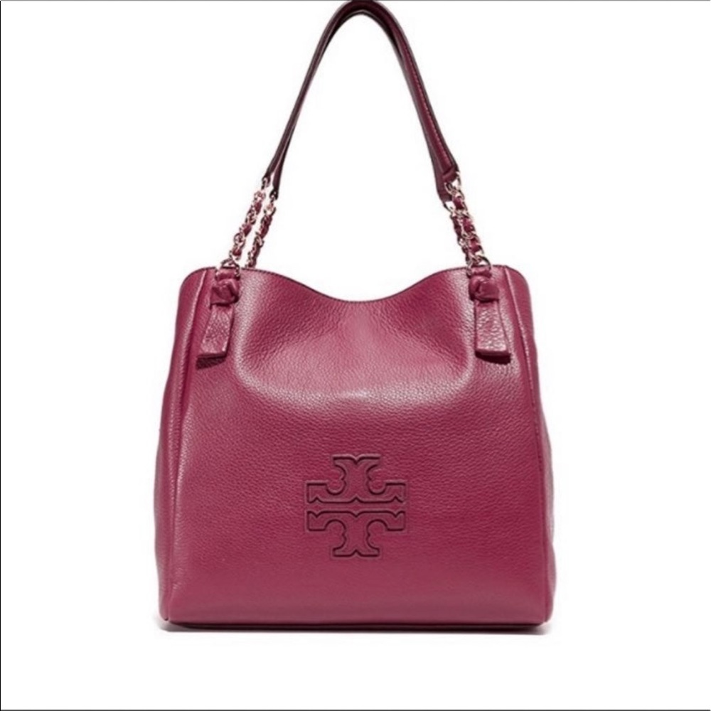 Tory Burch Harper center zip tote